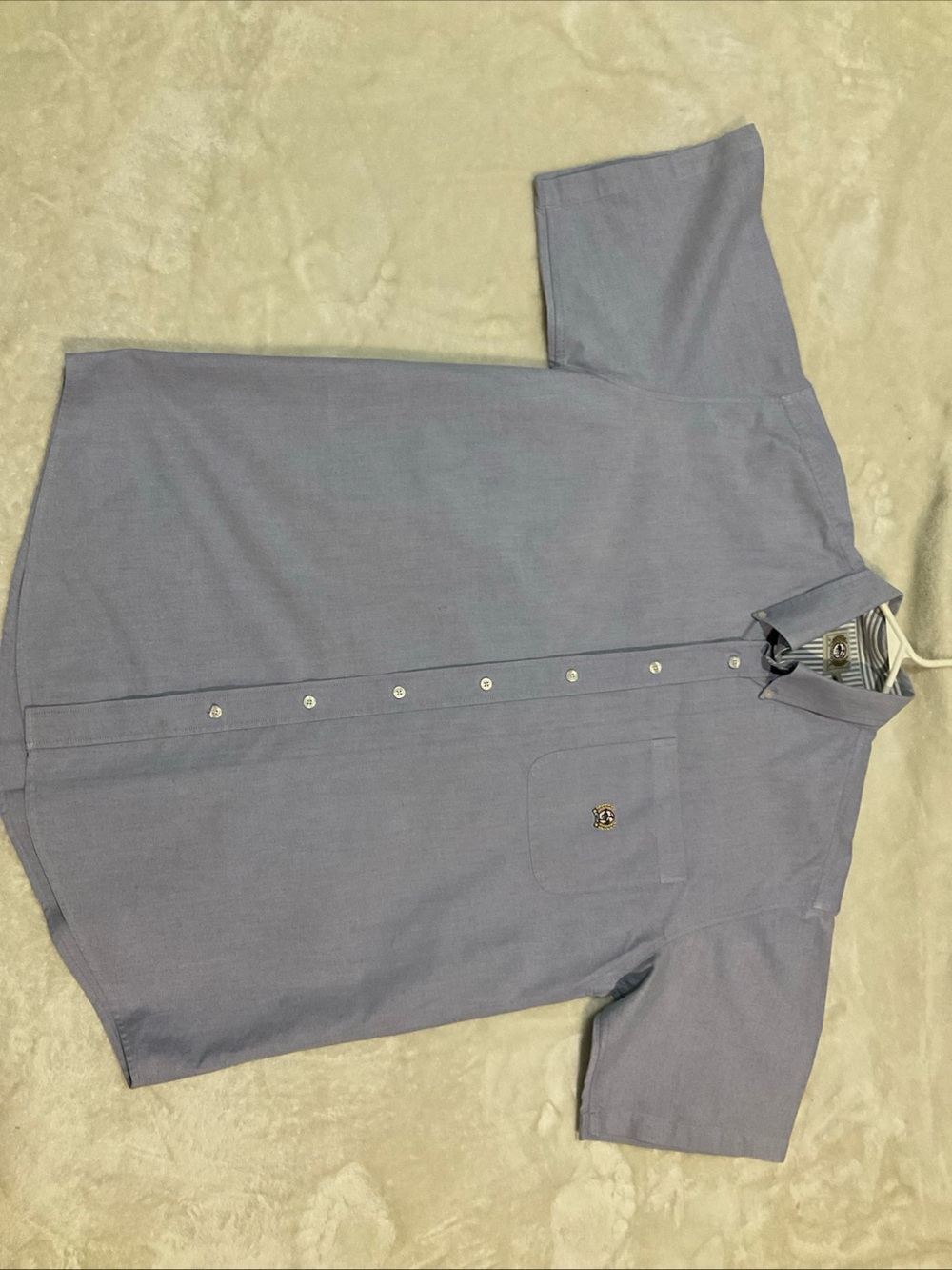Cinch Men's Short-Sleeve Button-Down Shirt in Dusty Blue